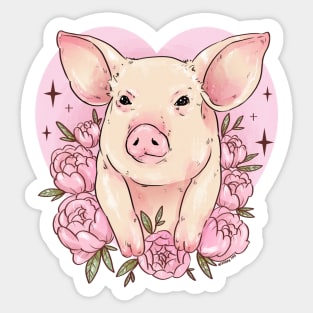 Piggy Love Sticker